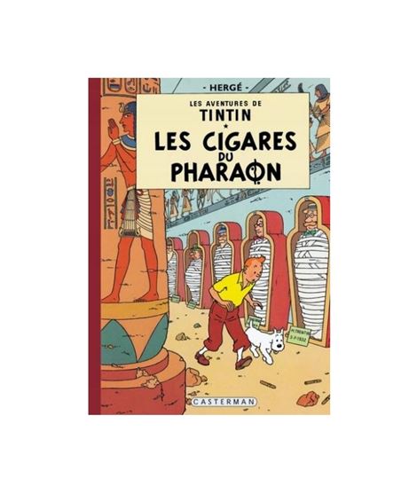CASTERMAN - FACS. COLOR 03 - LES CIGARES DU PHARAON - album-de-tintin-les-cigares-du-pharaon-edition-fac-simile-couleurs-1955