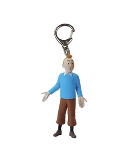 LLAVERO PVC - TINTIN JERSEY AZUL-5,5CM - 42498