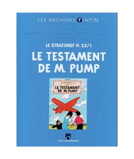 LIVRE ARCHIVE ATLAS - LE TESTAMENT DE M. PUMP - ref-2544003-album-les-archives-de-tintin-le-testament-de-m-pump-fr