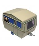 COCHE ESCALA 1/43 - LA CARAVANE - L´ÎLE NOIRE (CAJA ROJA) - coche-de-coleccion-tintin-y-milu-en-la-caravana-n20-29571-2013