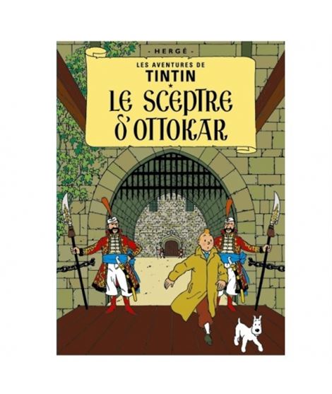 POSTAL DE PORTADA FRANCÉS - SCEPTRE - postal-del-album-de-tintin-el-cetro-de-ottokar-30076-10x15cm
