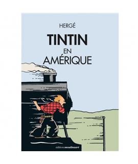 POSTER - TINTIN EN AMÉRIQUE (COLOR) - poster-moulinsart-album-de-tintin-en-america-22021-50x70cm