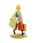 FIGURA TF1 RESINA - TINTÍN CON MALETA - figura-de-coleccion-tintin-en-ruta-moulinsart-42217-2018