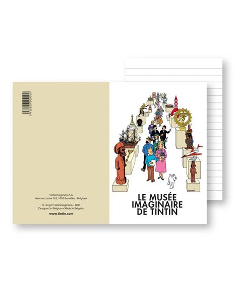 LIBRO DE NOTAS - MUSEO IMAGINARIO - 8,2 X 12,5 CM - accueil-carnet-de-notes-musee-imaginaire-de-tintin-54382