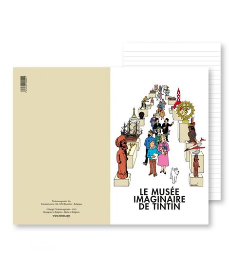 LIBRO DE NOTAS - MUSEO IMAGINARIO - 12,5 X 20 CM - accueil-carnet-de-notes-musee-imaginaire-de-tintin-54385