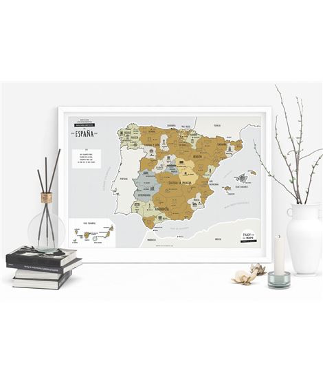 MAPA RASCABLE DE ESPAÑA - 707273529183